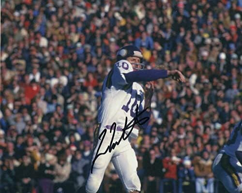 Fran Tarkenton potpisao autogram 8x10 Fotografija - Minnesota Vikings, NFL MVP rijetki! - Autografirane NFL fotografije