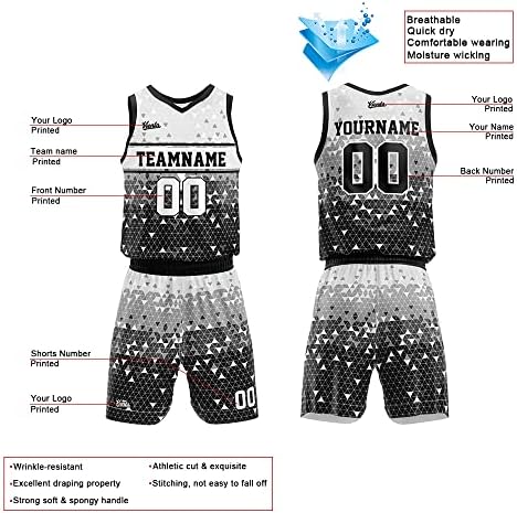 Prilagođeni košarkaški dres uniformski tim Team dres za muškarce žene odrasle mlade tiskani broj logotip broja imena