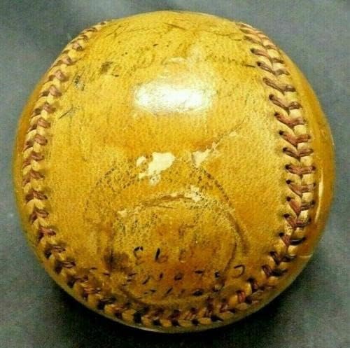 Super rijetki Billy Southworth Jr potpisao je 1939. godine Rim Belle Colonels Mal League Ball - Autografirani bejzbol