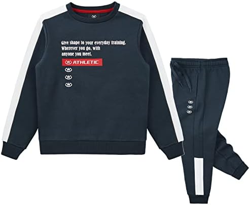 W Jianwang Boys 'ActiveWear Child Odjeća setovi puni patentni četkica s četkom za fleke Aktivne jakne i hlače 2 komada 2-8 godina