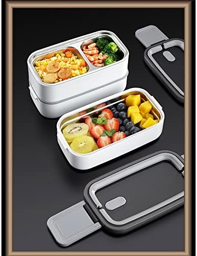 Kutija za ručak s toplinskom izolacijom za ručkove za ručak s dva sloja prijenosna studentska kutija za ručak