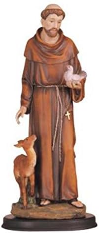 George S. Chen uvozi 5-inčni sveti Franjo sveta figura religiozni ukras dekor kipa