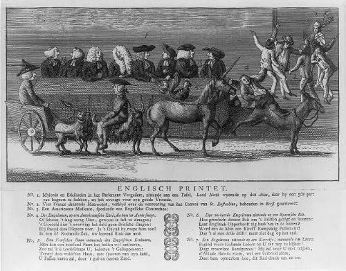 PovijesneFindings Foto: Englisch print, zakonodavci, Engleska, jednorog, koza, lav, magarac, francuski mornari