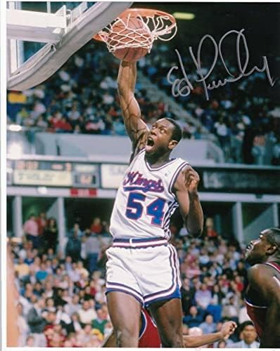 Ed Pinckney Sacramento Kings Action potpisan 8x10 - Autografirane NBA fotografije