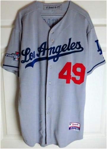 Carlos Marmol tim izdao je Jersey Dodgers Road 2013 doigravanje 49 MLB holo - MLB igra korištena dresova
