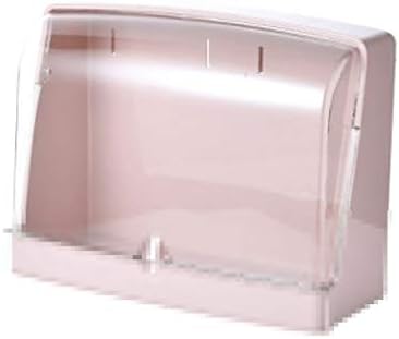 KLHHG Zidna vješalica kupaonice i vodootporni prozirni poklopac za odlaganje kozmetičkih polica za po policu za kupaonicu