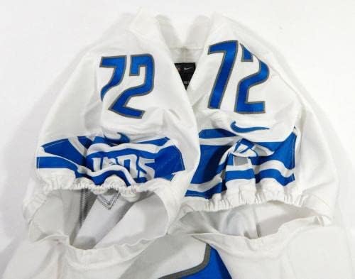 2018. Detroit Lions Brian Mihalik 72 Igra izdana White Jersey 46 DP31477 - Nepotpisana NFL igra korištena dresova