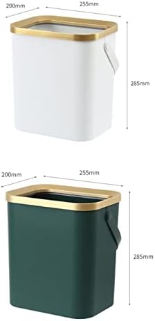 Feer Golden Bonsh Can za kuhinjsku kupaonicu četveronožno plastično uski kanter za smeće s poklopcem