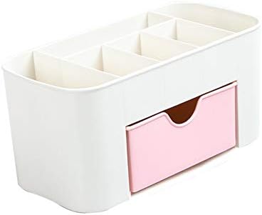 Mjcsnh caja de almacenamiento maquillaje plástico organizator cosmécoticos cajón oficina para el hogar caja escritorio cepillo soporte