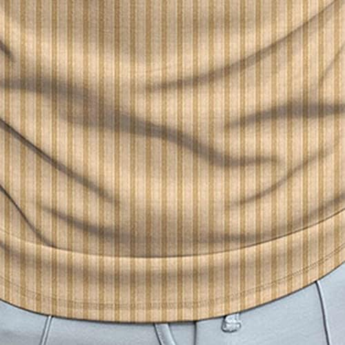 Muške prugaste polo majice s zatvaračem kratki rukavi casual pleteni golf polos majica majica vrhovi ljetni vitki fit atletski tenis