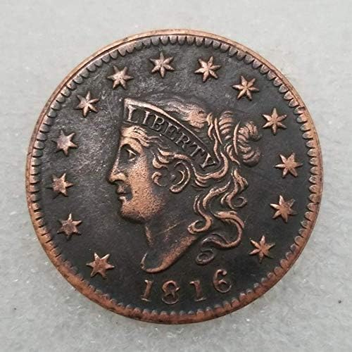 1816. Besplatna replika Komemorativna kovanica Amerikanac sretni stari novčić necirkulirani zalutali nikl American Morgan Morgan Service