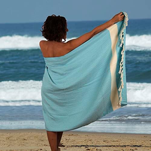 Clotho 4 Pack Turski ručnik za plažu - Preveliki set ručnika za plažu od 4 - Turska plaža pokrivač pješčanik i brzo suho - pamuk