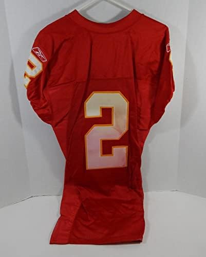 2002 Kansas City Chiefs 2 Igra izdana Red Jersey 44 DP15627 - Nepodpisana NFL igra korištena dresova