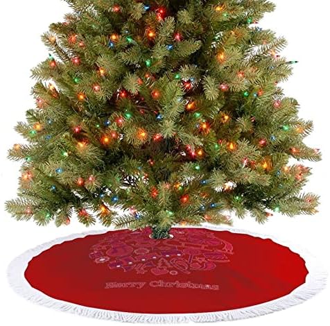 Božićna kuglica božićno drvce suknja za odmor za praznične zabave s čipkom