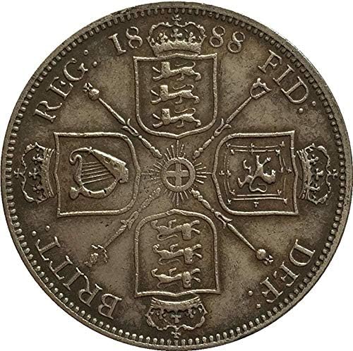 Velika Britanija 1888. 1 Florin - Victoria 2. portret Kopiranje kovanica CopyCollection Pokloni