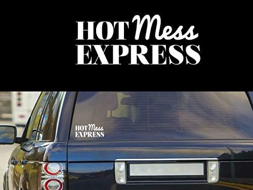 Hot nered Express smiješna nok naljepnica naljepnica naljepnice | Kamioni za automobile Vans zidovi Laptop | White | 7,5 x 3.0 u |
