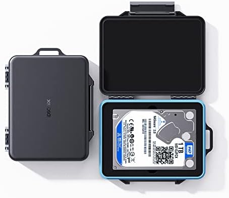 Idsonix 2,5-inčni prijenosni kabine s tvrdim diskom, 5 pakiranja za pohranu za HDD vanjski futrola tvrdog diska, zaštitna kutija s