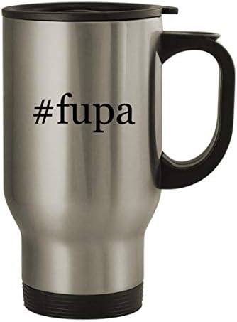 Knick Knack Pokloni Fupa - Hashtag za kavu od nehrđajućeg čelika od 14oz, srebro