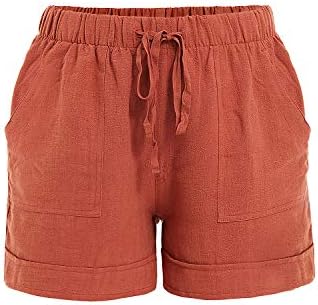 Faskunoie ženske posteljine kratke hlače narančaste