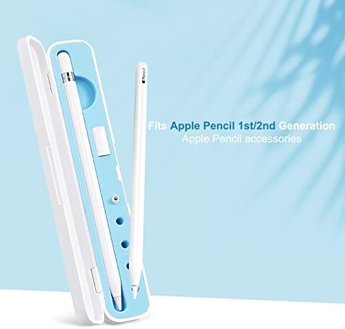 Slučaj za nošenje slučaja za Apple Pencil 2. gen i 1. generacija, kutija za pohranu za Apple olovku i pribor, plava