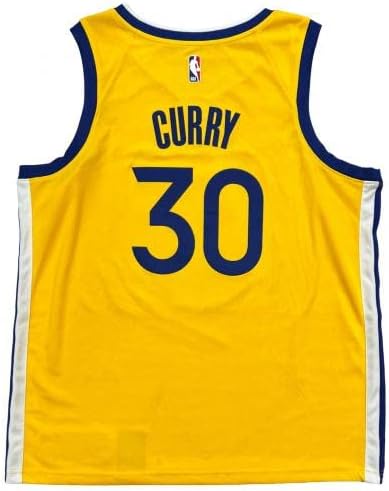 Stephen Curry Warriors potpisao je zaljev zlatnog ljuljača Nike Jersey JSA Loa - Autografirani NBA dresovi