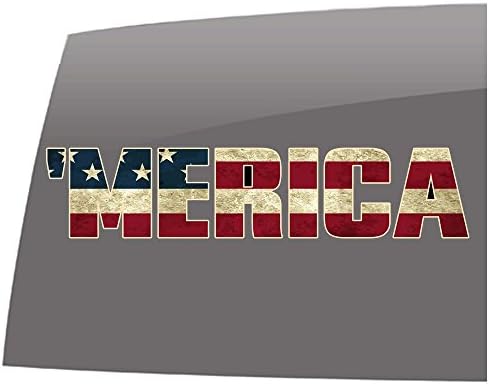 SWAG SWAG 'Merica - USA - Američka zastava - boja - naljepnica - domoljubna - vinilna naljepnica