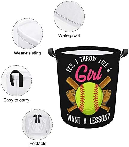 Da, bacam se poput djevojke kojoj je potrebna softball lekcija, cool košara za rublje, košara za prljavu odjeću, košara za odlaganje