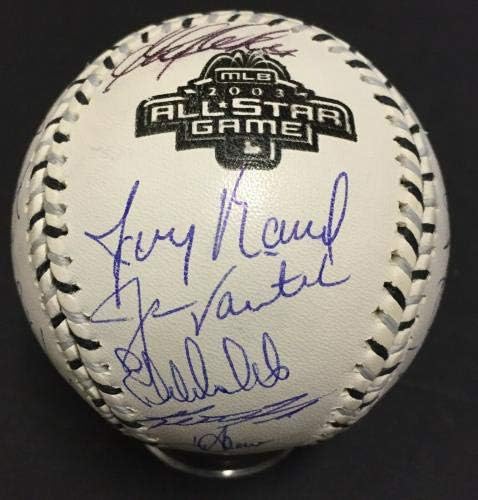 2003. AL All Star tim potpisao službeni bejzbol 24 auto ichiro mlb holo coa - autogramirani bejzbol