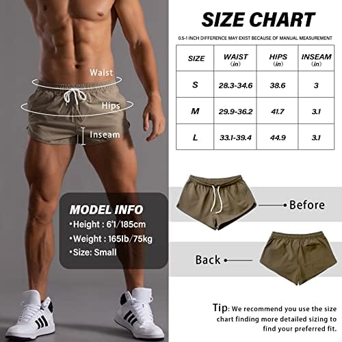 AkKad Kuti kratke hlače za muškarce u teretani atletski trening kratke hlače brze suhe 3 inčne znojne hlače s džepovima