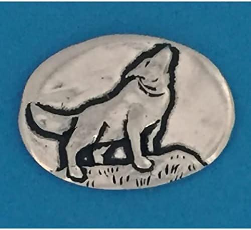 Osnovni duh Wolf - ručno izrađena kovanica s hrabrošću, dar prirode za životinje za muškarce i žene, prikupljanje novčića