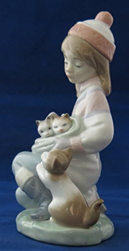 Lladro figurica, dijete od 6020, djevojčica s mačićima