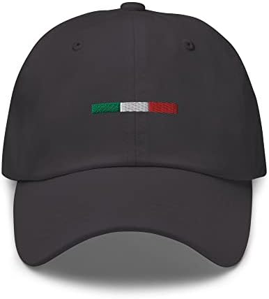 Jednostavna Italijska zastava izvezena pamučna podesiva tata šešir, talijanska šešir za zastavu, putovanje u Italiju