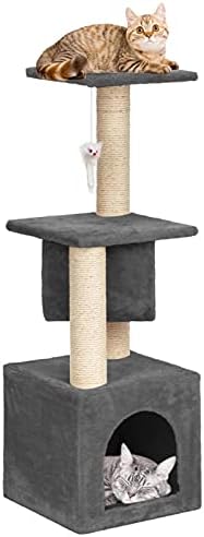 Nc 36 stabilna slatka sisalna mačka penjač nosača mačjeg tornja siva