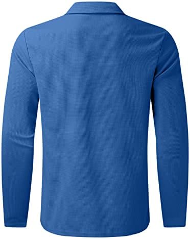 Muške 1/4 ZIP POLO majice dugih rukava Košulja Modna soulska boja odbijanja ovratnika casual bluza jesen zima 2022