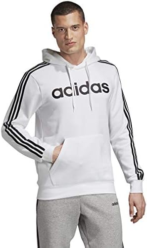 adidas muški esencijalni 3-stripe pulover hoodie