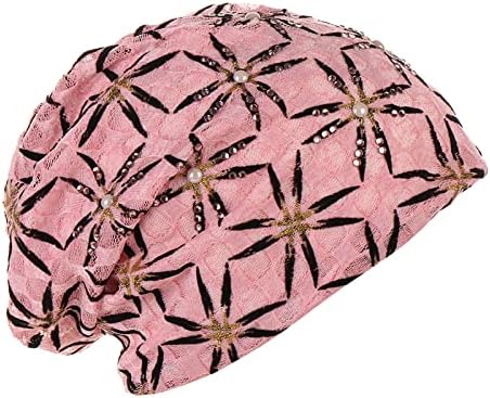 Turbani za žene saten modni poklopac modne kape biser pulover kapica udobna više boja za pilote kemoterapije