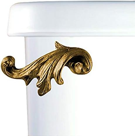 Kućni akcenti Acanthus list toaleta ručica ručice ručice bočni spremnik, zlato