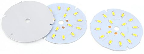 3pcs relej snage 7 vata toplo bijelo 16pcs 5730 LED svjetlo za prijenos aluminijska PC ploča baza releja okrugla