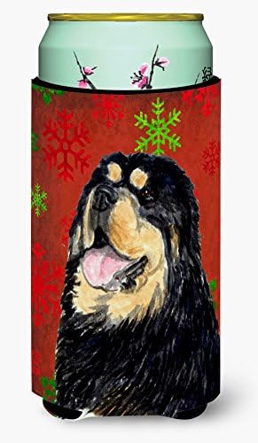 Caroline's blaga ss4719tbc tibetan mastiff crveno zelena snježna pahulja Božić visoki zagrljaj zagrljaja, može hladni zagrljaj zagrljaja