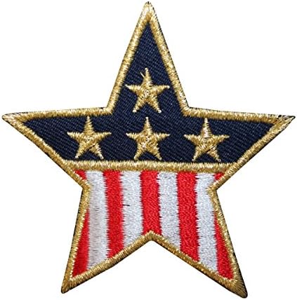 ID 1065C Patriotska zvijezda Patch American Flag Banner vezeno željezo na Appliqueu