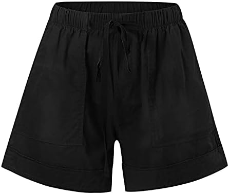Ljetni izvlačenje odjeće kratke hlače ženske kratke hlače u džepu seksi labave kratke hlače casual udoban povremeni elastični struk