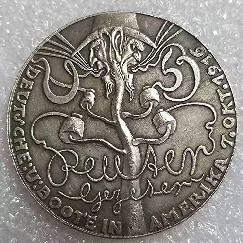 Antikni zanat 1916. Njemački prigodni novčić radeći stare kovanice komemorativni novčići strani kovanice favoriti 1024coin prikupljanje