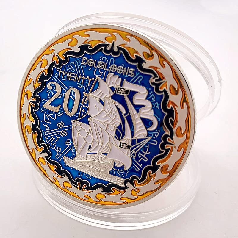 Kartograf Augustin Hermann Silver Pleaded Commemorative Coin Collection Pirate jedriličarski kovanica medalja
