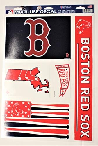 Wincraft Boston Red Sox Službeni MLB 11 inčni x 17 inčni naljepnica prozora automobila