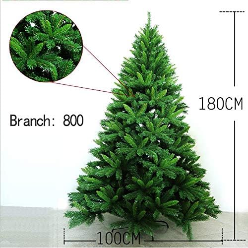 DLPY 6ft Premium Umjetno božićno drvce Spruce šarke prirodne alpske čvrste metalne noge ekološki prihvatljive tradicionalne ukrase