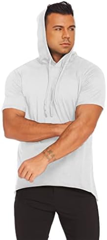 Muška modna majica s kapuljačom s kapuljačom Trenirka majica majica Bijela Bijela