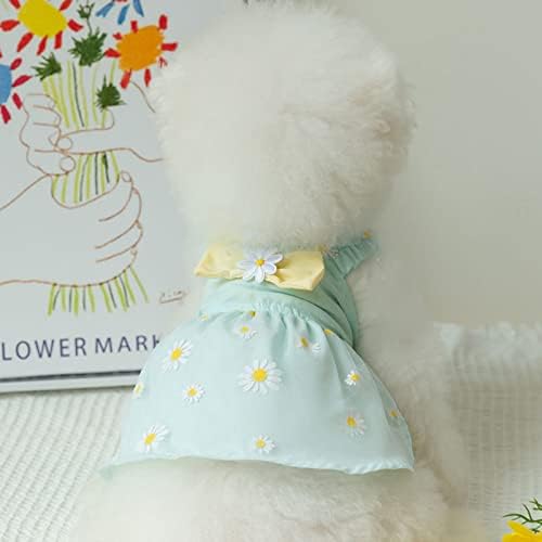 Cvijeće elegantna princeza mala haljina za pse proljetne ljetne pseće haljine djevojke štene lagane haljine za kućne ljubimce