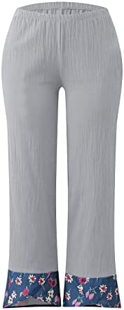 Capri hlače za žene, ležerna udobnost labave noge labave fit capri dužine ljetne trendovske vrećice ošišane hlače s džepovima