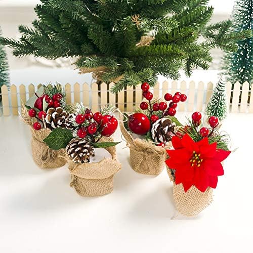 Sewacc lažni božićni pinecone lončana biljka ukras kreativni ukras božićnog stola dom božićni dekor