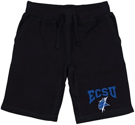 ECSU Elizabeth City State University Vikings Premium fleece crteža kratke hlače crne